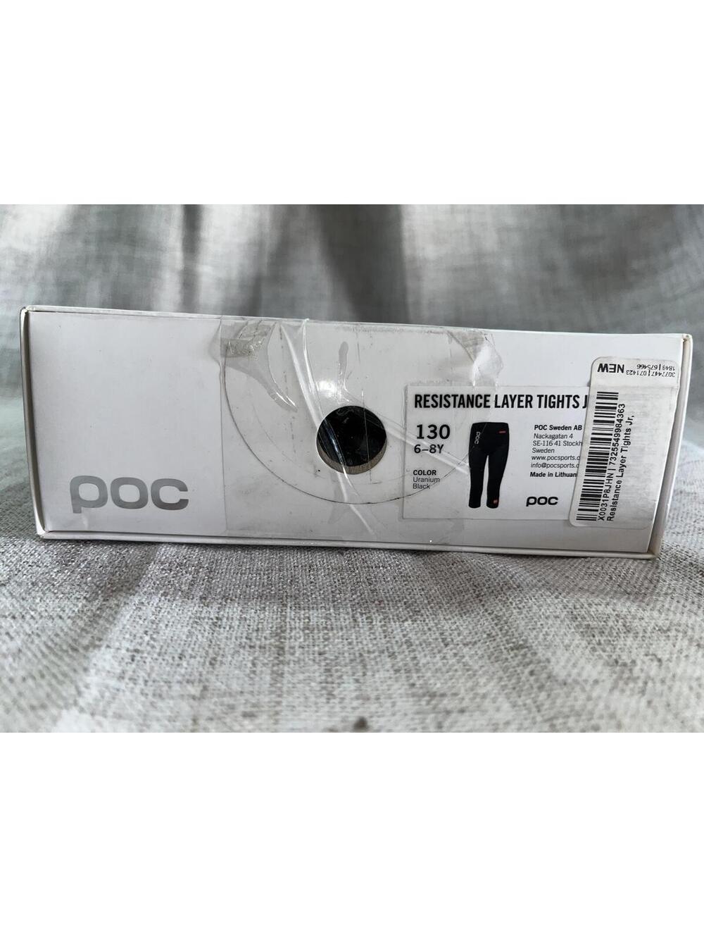 POC Resistance Layer Tights Junior 130 6-8y Uranium Black NIB
